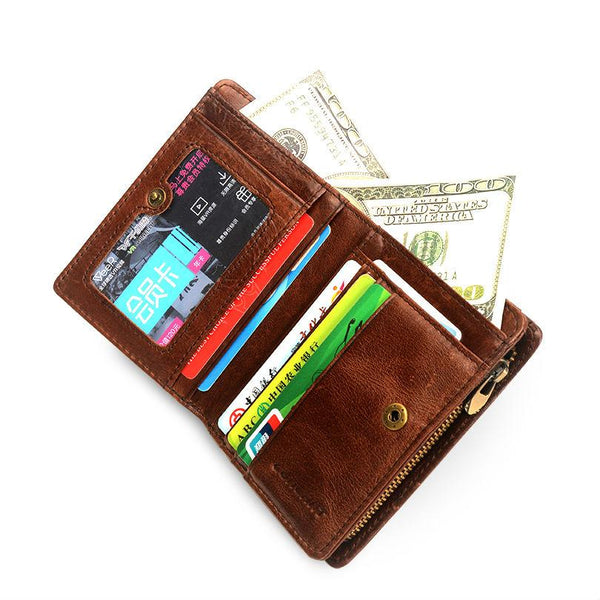 Formal Leather Wallet Cowhide Top