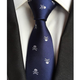 Fashionable Classy Skeleton Skinny Tie