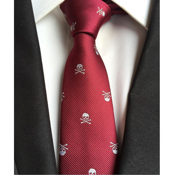 Fashionable Classy Skeleton Skinny Tie