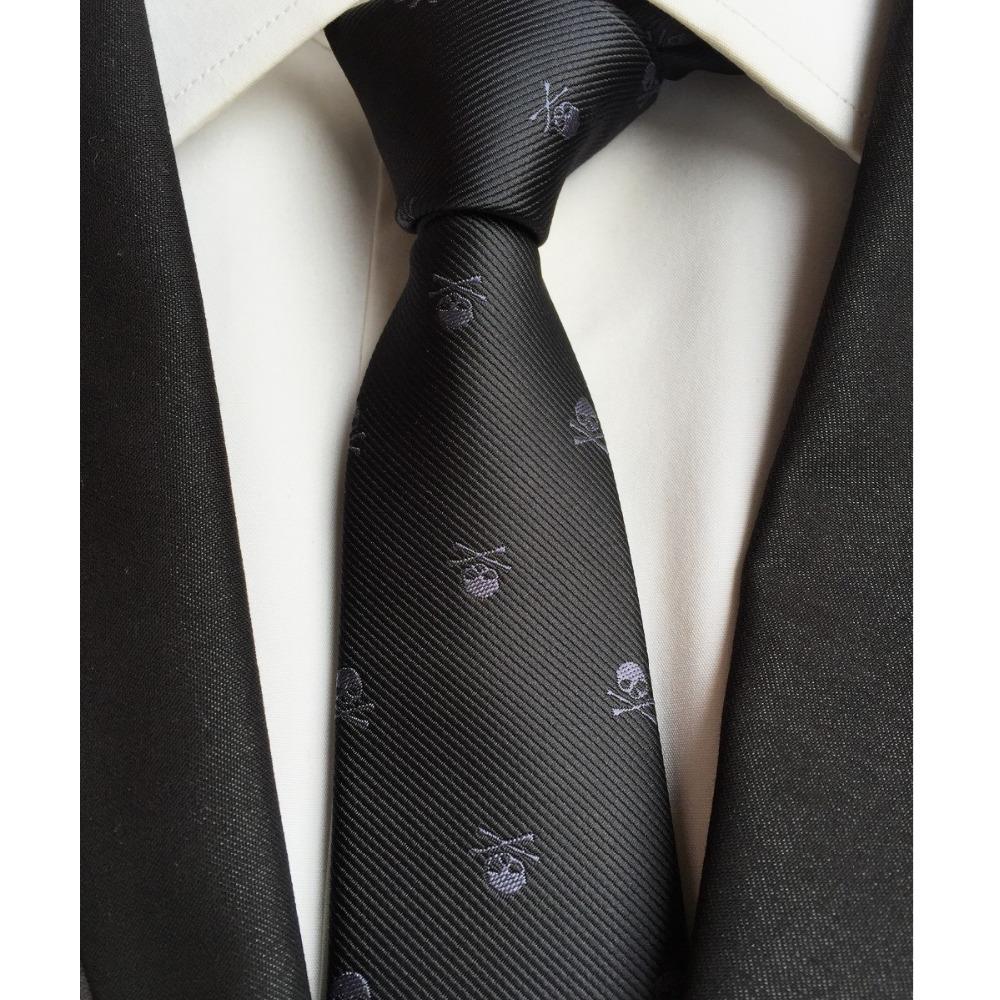 Fashionable Classy Skeleton Skinny Tie