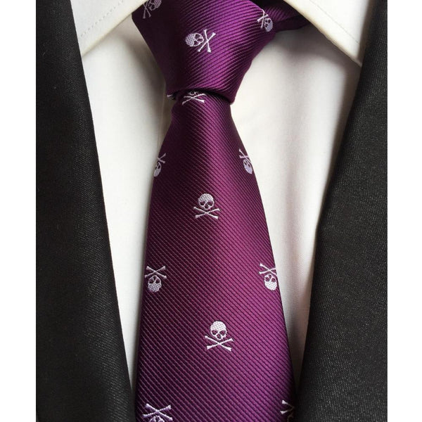 Fashionable Classy Skeleton Skinny Tie