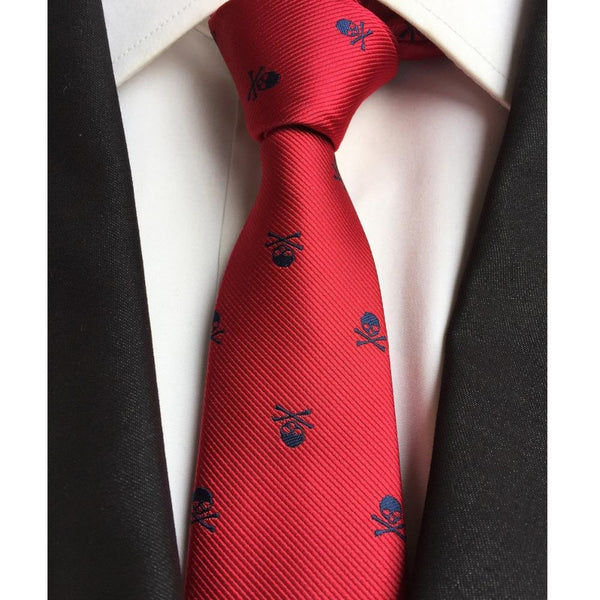 Fashionable Classy Skeleton Skinny Tie
