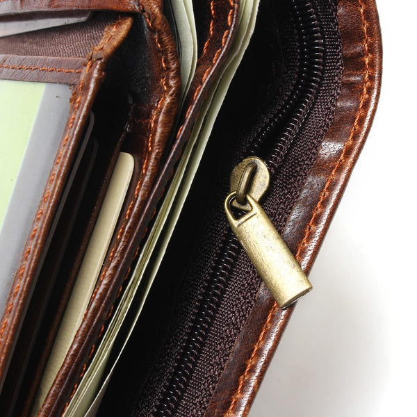 Chocolate Colored Leather Wallet