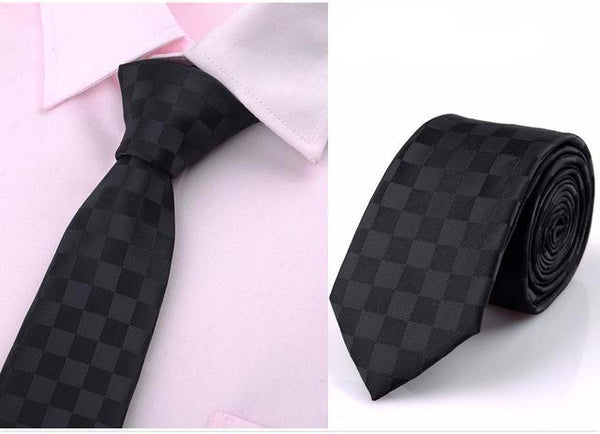 Dignity Plaid Skinny Tie