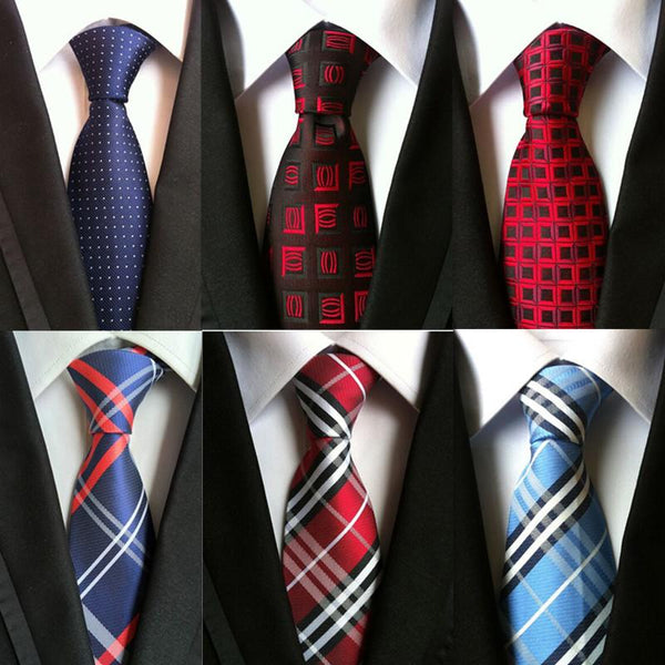 Silky Formal Plaid Ties