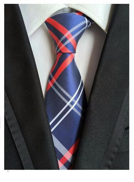 Silky Formal Plaid Ties