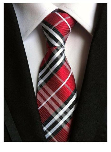 Silky Formal Plaid Ties
