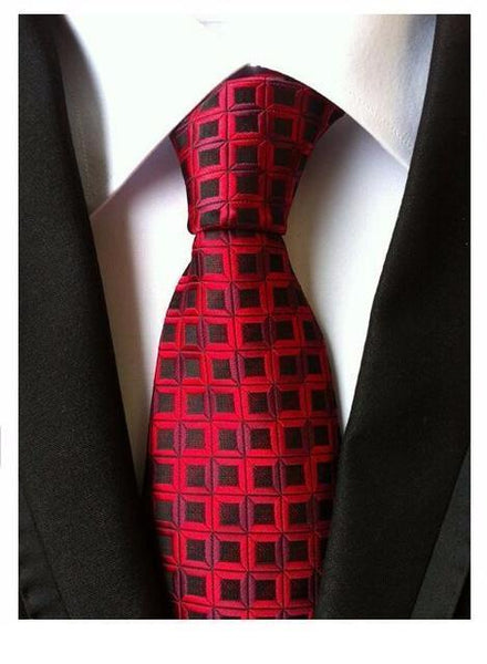 Silky Formal Plaid Ties