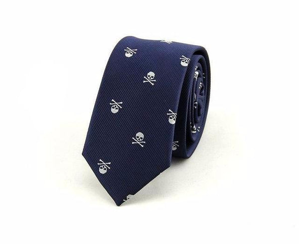 Fashionable Classy Skeleton Skinny Tie