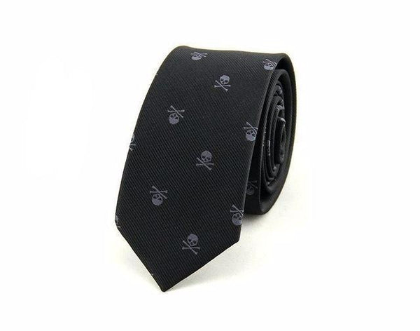 Fashionable Classy Skeleton Skinny Tie