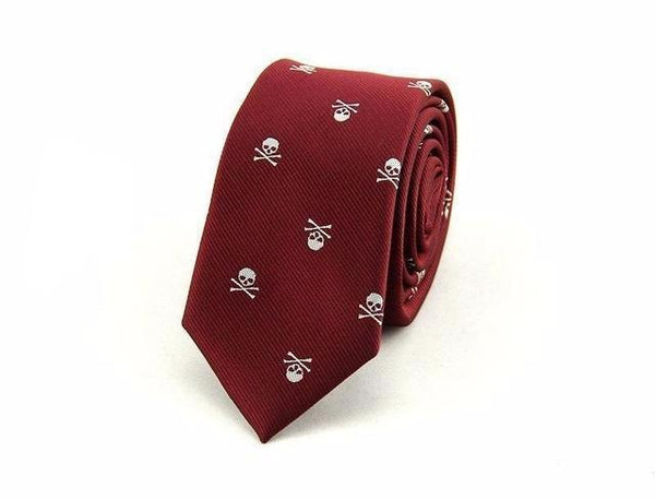 Fashionable Classy Skeleton Skinny Tie