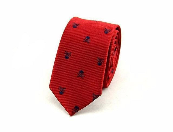 Fashionable Classy Skeleton Skinny Tie