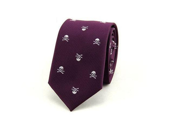 Fashionable Classy Skeleton Skinny Tie